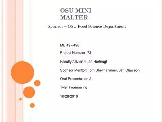 OSU MINI MALTER