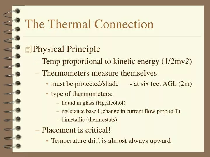 the thermal connection
