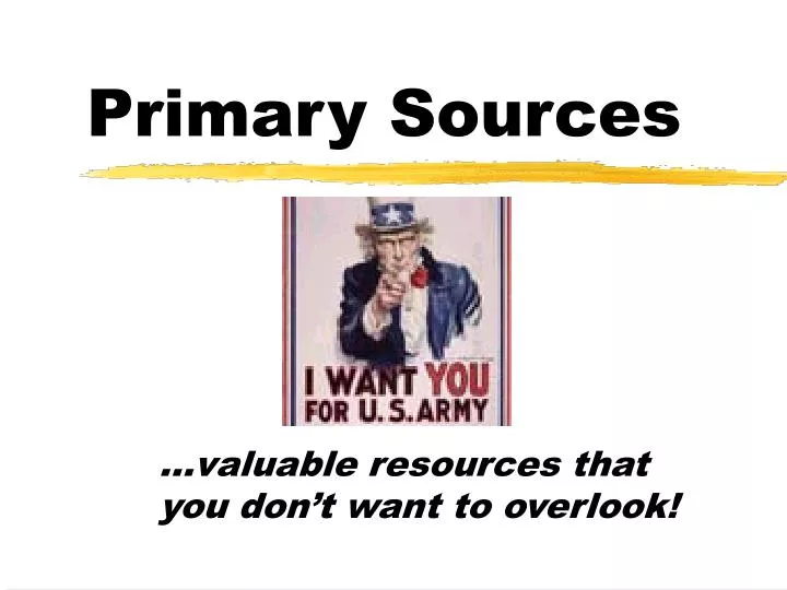 primary sources