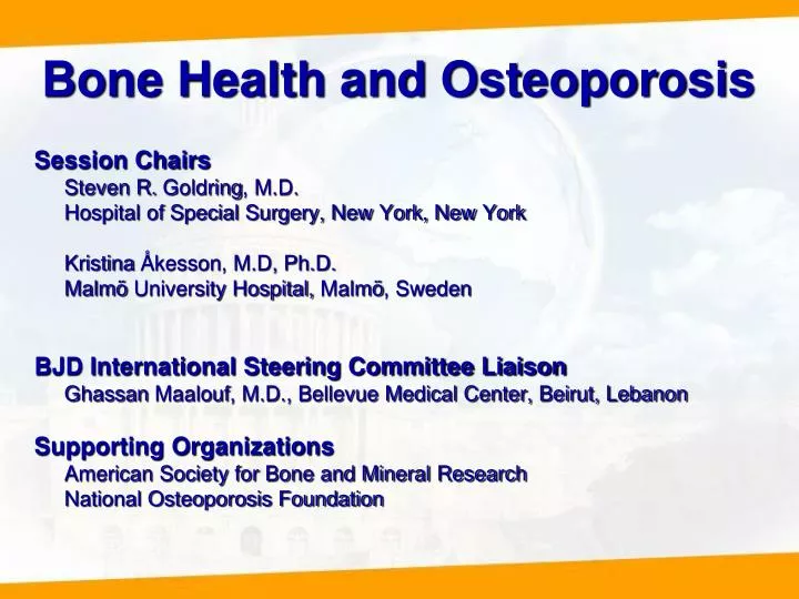 bone health and osteoporosis
