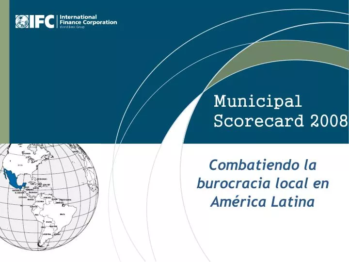 municipal scorecard 2008