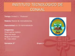 instituto tecnologico de conkal