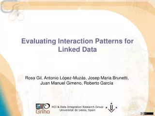 Evaluating Interaction Patterns for Linked Data