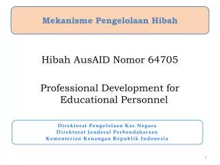mekanisme pengelolaan hibah