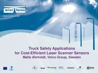 Truck Safety Applications for Cost-Efficient Laser Scanner Sensors