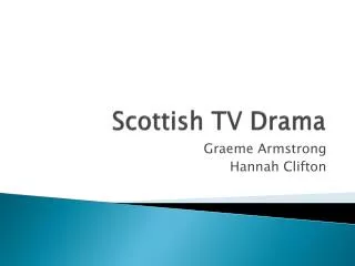 Scottish TV Drama