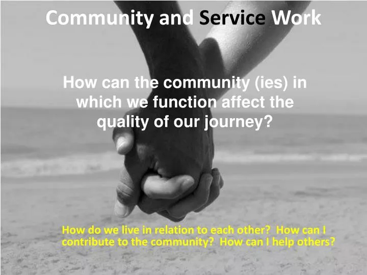 community and service work