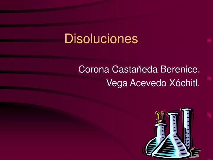 disoluciones