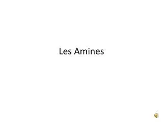 les amines