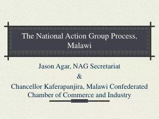 The National Action Group Process, Malawi