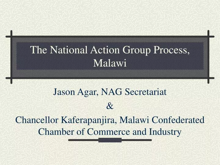 the national action group process malawi