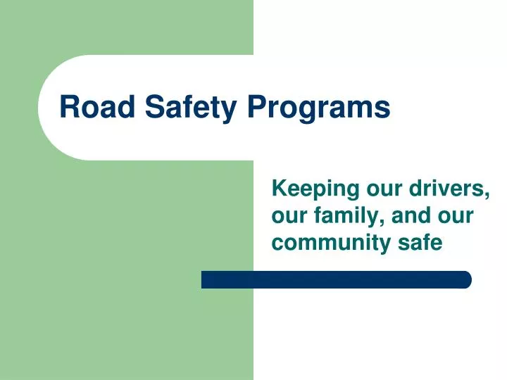 road safety programs