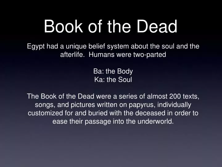 book of the dead