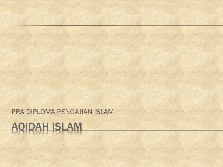 pra diploma pengajian islam