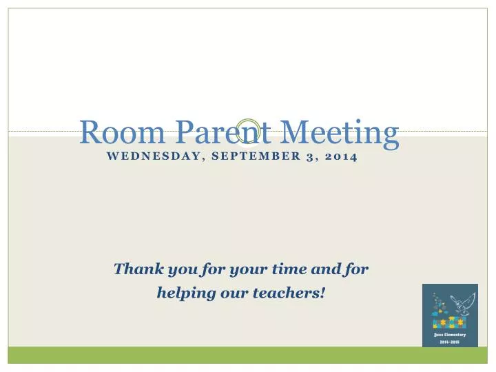 room parent meeting