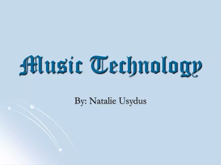 music technology