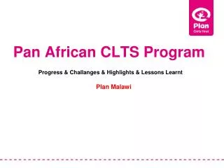 Pan African CLTS Program