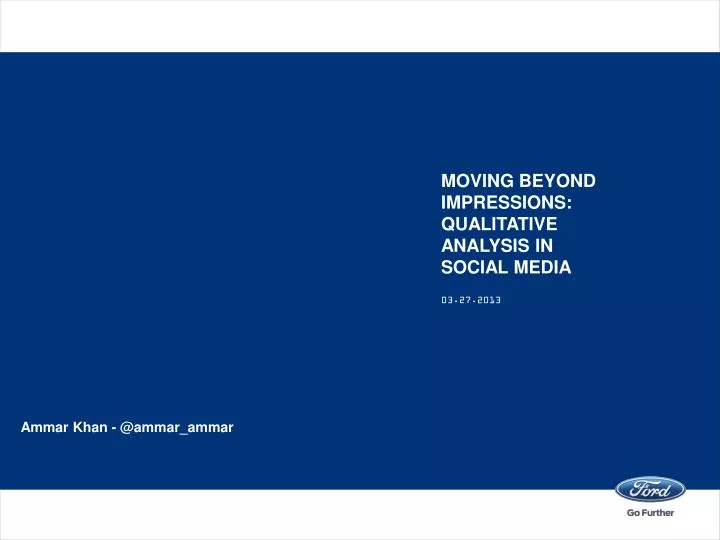 moving beyond impressions qualitative analysis in social media