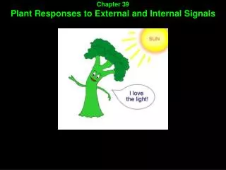 Chapter 39 Plant Responses to External and Internal Signals