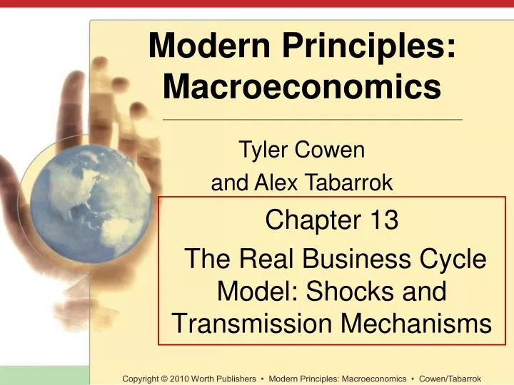 chapter 13 the real business cycle model shocks and transmission mechanisms