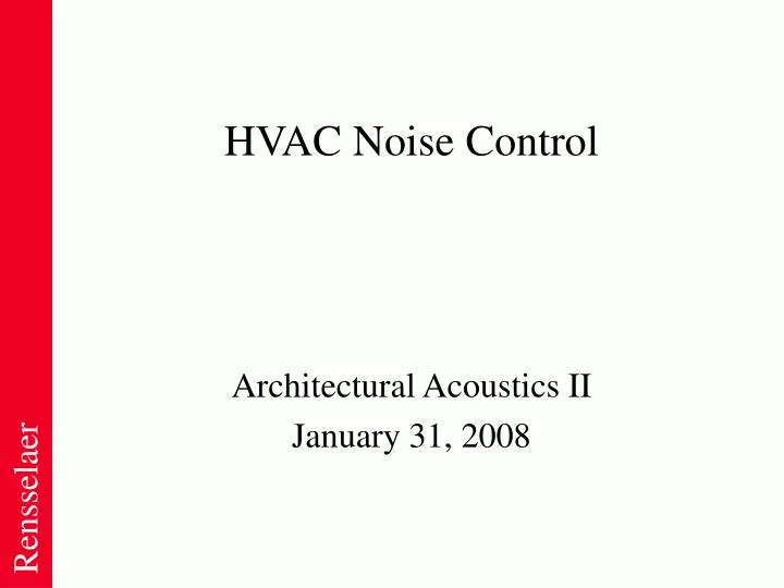 hvac noise control