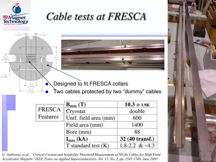 cable tests at fresca