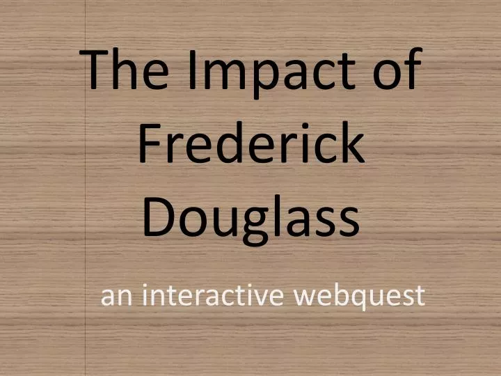 frederick douglass frontier thesis