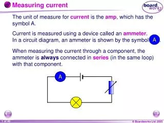 Measuring current