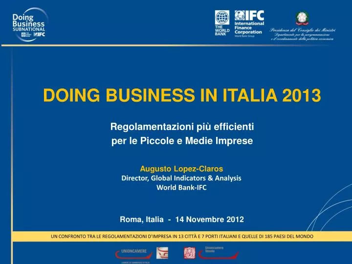 doing business in italia 2013