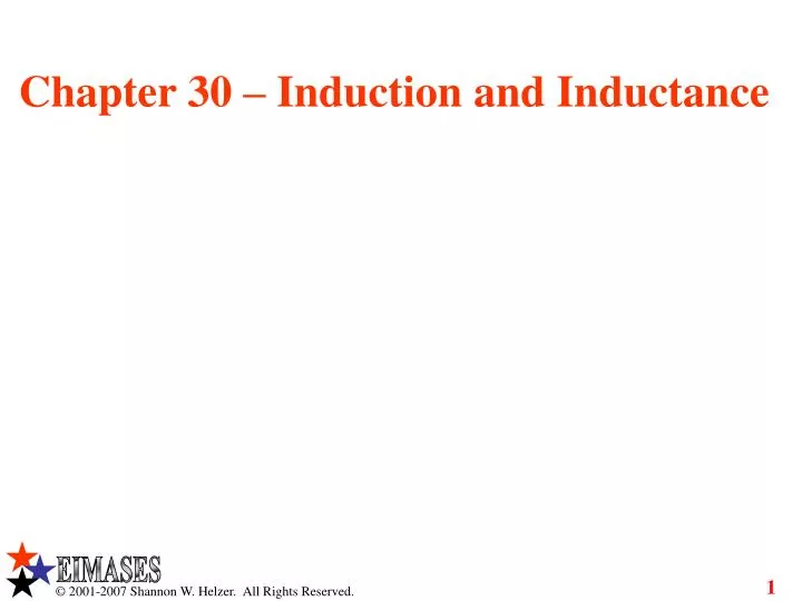 chapter 30 induction and inductance