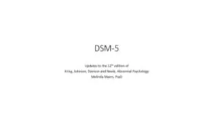 Chapter 8: Dissociative Disorders and Somatic-Symptom-Related Disorders