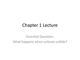 Chapter 1 Lecture
