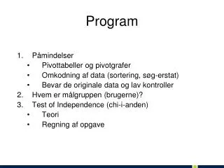 program
