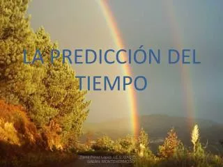 la predicci n del tiempo