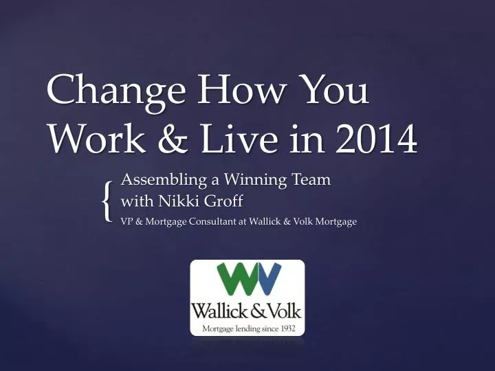 change how you work live in 2014