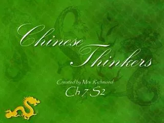 Chinese Thinkers