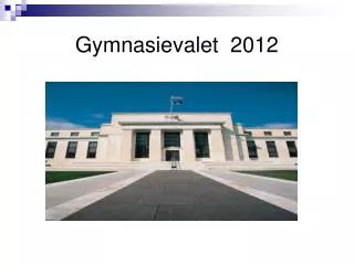gymnasievalet 2012