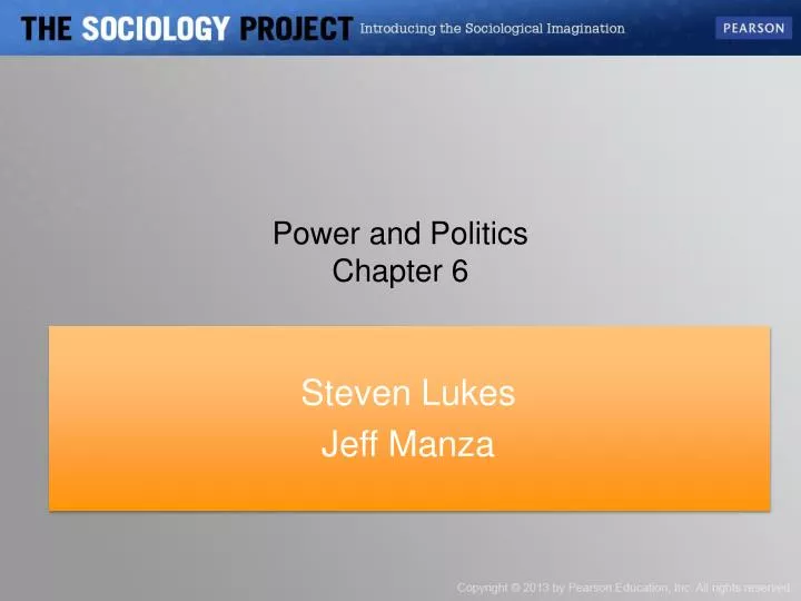 power and politics chapter 6