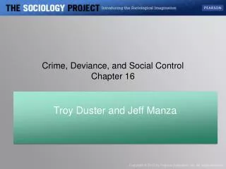 Crime, Deviance, and Social Control Chapter 16