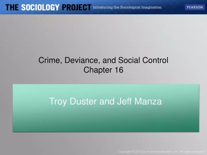 crime deviance and social control chapter 16