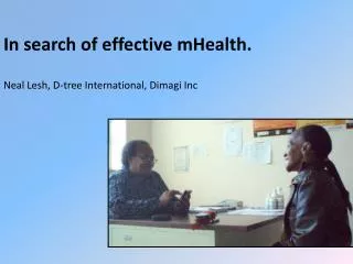 In search of effective mHealth.