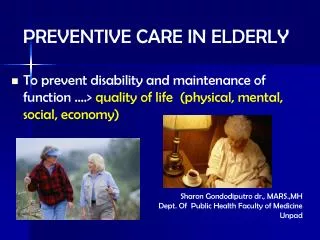 preventive care in elderly