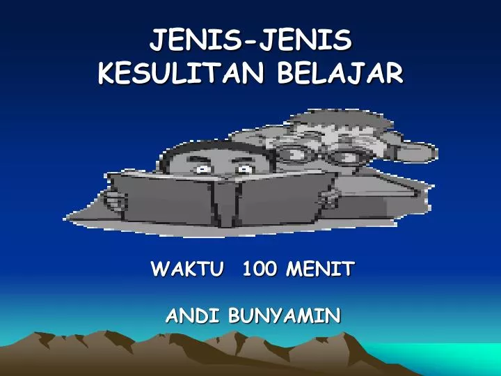 jenis jenis kesulitan belajar