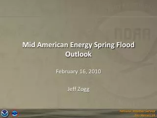 Mid American Energy Spring Flood Outlook