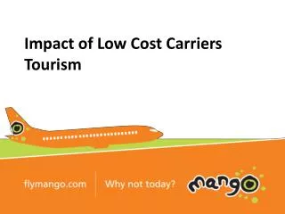 Impact of Low Cost Carriers Tourism