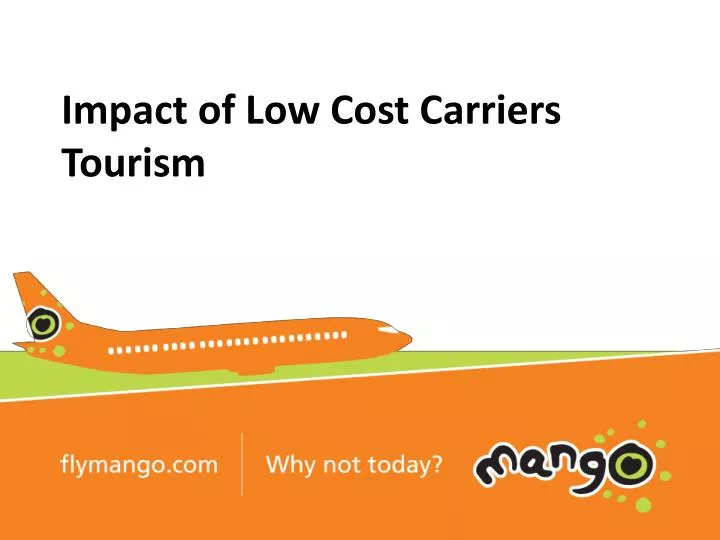 impact of low cost carriers tourism