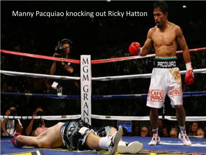 manny pacquiao knocking out ricky hatton