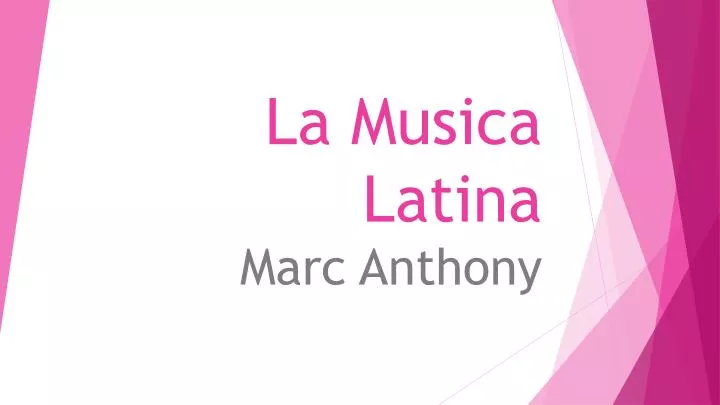 la musica latina