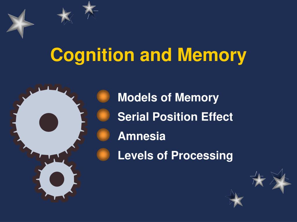 PPT - Cognition and Memory PowerPoint Presentation, free download - ID ...