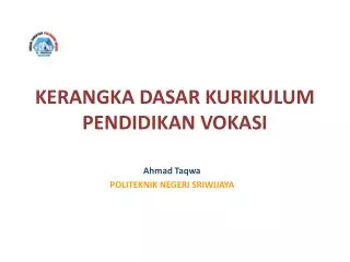 kerangka dasar kurikulum pendidikan vokasi